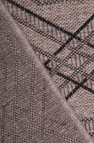 Koberec INDIANA 11666C hnedý / čierny