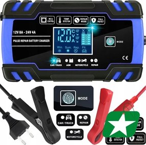 Profesionálna autonabíjačka s funkciou opravy - 8A 12V / 24V