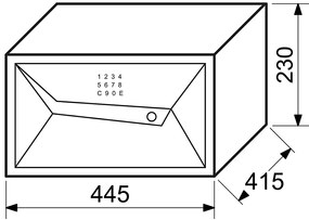 Oceľový sejf s elektronickým zámkom na číselný kód a odtlačok prsta RICHTER RS.23.DE.FIN, RICHTER černá