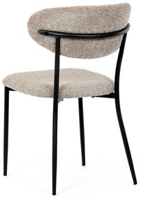 Autronic - Židle jídelní, lanýžová látka, černé kovové nohy. - CT-W1021 LAN2 AKCE