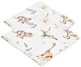 Bambusové plienky 2ks Dinosaurus