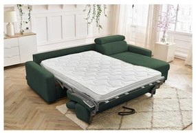 Tmavozelená rozkladacia rohová pohovka (variabilná) Monaco – Bobochic Paris