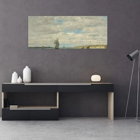 Obraz - Eugène Boudin, Coast of Brittany, reprodukcia (120x50 cm)