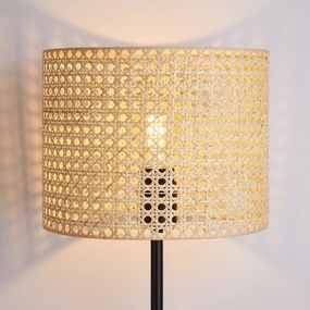 NYBORG Stolná lampa s ratanovým tienidlom