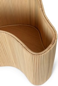 Ferm Living Ratanový stolík Isola s úložným priestorom