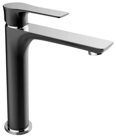 Laveo Raila, vysoká umývadlová batéria stojanková h-250, chrómová-čierna, LAV-BLL_72ND