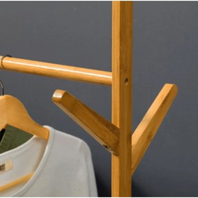 Tempo Kondela Pojazdný vešiak, bambus, šírka 100cm, VIKIR TYP 3