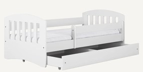 Detská posteľ CLASSIC sa zásuvkou - biela 180x80 cm