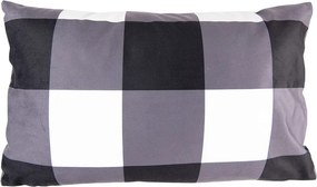 Bielo-čierna obliečka na vankúš s nápisom Believes in Santa Black&White X-Mas - 30*50 cm
