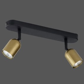 Stropné bodové svietidlo Top black/gold 3303 LS2