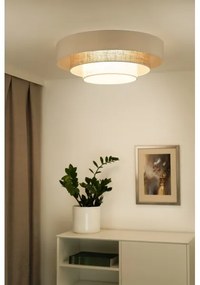 Duolla - LED Stropné svietidlo LUNETA LED/26W/230V pr. 60 cm 4000K krémová/hnedá