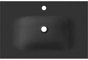 Mexen Vela, umývadlo na zapustenie 71 x 46,5 cm, čierna matná, 25237071