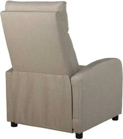LuxuryForm DESIGN Televízne kreslo RUFO s polohovaním - béžové