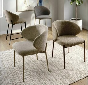 Jedálenská stolička KIOTO, kašmír/svetlobéžová