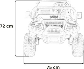 Elektrické autíčko Pick-Up Champion čierne