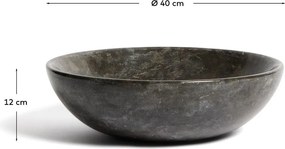 Sivé kamenné okrúhle umývadlo ø 40 cm Darnen – Kave Home