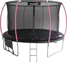 Trampolína LEAN Sport Max 12ft čierna a ružová
