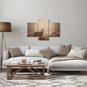 Obraz - Jeleň v lese (90x60 cm)