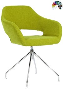 ANTARES Konferenčné kreslo BELEN VISITOR CROSS STYLE SWISS WOOD čalúnenie MEDITAP koženka