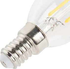 Sada 5 stmievateľných LED vláknových žiaroviek sviečok E14 250lm 2700K