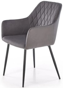 Stolička K558 sivá