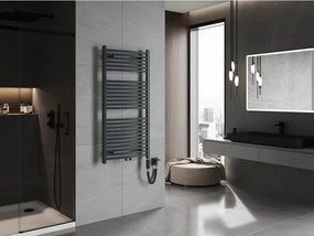 Mexen Ares, elektrické vykurovacie teleso 1200x600 mm + vykurovacia tyč 600 W, antracitová, W102-1200-600-2600-66