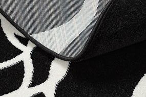 Okrúhly koberec HAMPTON Rosa ruža, kvety čierny