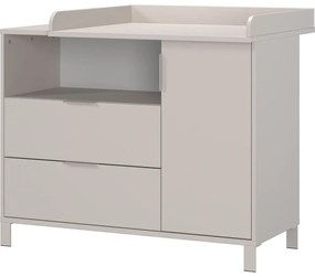 Krémová detská komoda s prebaľovacím pultom 115x102x77 cm Alkmaar – Germania