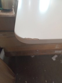 AKCIA Bílý jedálenský stôl MILAN 140x80 II. akosť