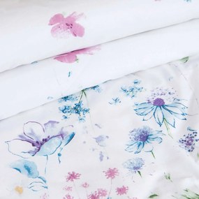 BAVLNENÉ OBLIEČKY COTTONLOVE 160X200 CM, 2KS 70X80 CM KVETY