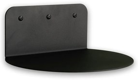 Čierna kovová polica 30 cm Flex – Spinder Design