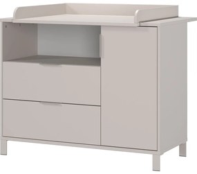 Krémová detská komoda s prebaľovacím pultom 115x102x77 cm Alkmaar – Germania