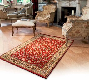 Sintelon, Kusový koberec SOLID 50 CEC, 240x340, červená, obývacia izba