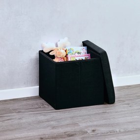 Kesper 15955 Taburet, čierna, 38 x 38 x 38 cm