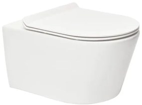 WC závesné SAT Brevis s doskou softclose, so zadným odpadom SATBRE011RREXP, 1 ks