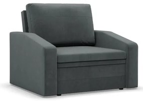 Kreslo ORBIT Kronos rozkladacie, tmavosivé