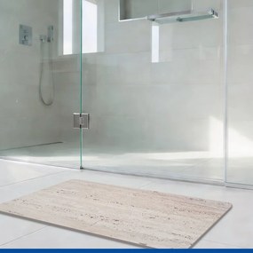 Svetlohnedá kúpeľňová predložka z kremeliny 50x80 cm Puna – Wenko