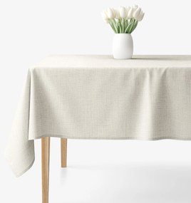 Goldea hranatý obrus 100% bavlnené plátno - prírodný režný 140 x 220 cm