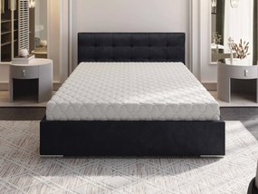 Manželská posteľ 180 cm Hermila (čierna) (s roštom a úložným priestorom). Vlastná spoľahlivá doprava až k Vám domov. 1046961