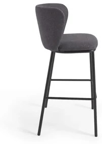 Tmavosivá barová stolička 102 cm Ciselia – Kave Home
