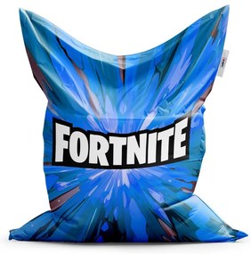 Sedací vak Classic Fortnite modrá - detský, modrá