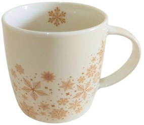 Home Elements Porcelánový hrnček s vianočným dizajnom Vločky 300 ml v darčekovom balení