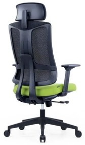 Kancelárska ergonomická stolička SLIDE — látka, sieť, viac farieb Červená
