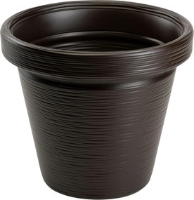 PLASTOVÝ KVETINÁČ SRTIA RIFLO 55X48 CM TMAVOHNEDÁ