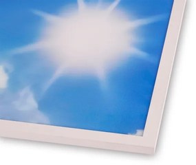 Brilagi-LED Stmievateľné svietidlo SLIMFRAME LED/58W/230V 60x60 cm strieborné/modré+diaľkové ovládanie