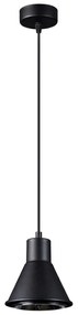 Závesné svietidlo Tazila 1, 1x čierne kovové tienidlo, LED