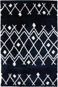 Koberec Boho 590 NAVY BLUE/CREAM rozmery koberec: 120x170 cm