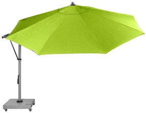 Doppler EXPERT 350P – záhradný slnečník s bočnou tyčou světle zelený (kód farby T841), 100 % polyester