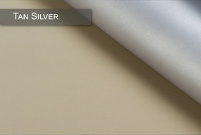 Dekodum Neinvazívna termoizolačná roleta Tan Silver Šírka (cm): 122, Dĺžka (cm): 150, Farba mechanismu: Biela