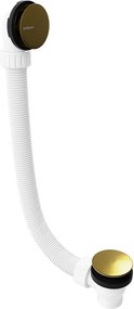 Polysan - Vaňová odtoková a prepadová súprava, Click-Clack, dĺžka 120 cm, zlatá, 71858.90